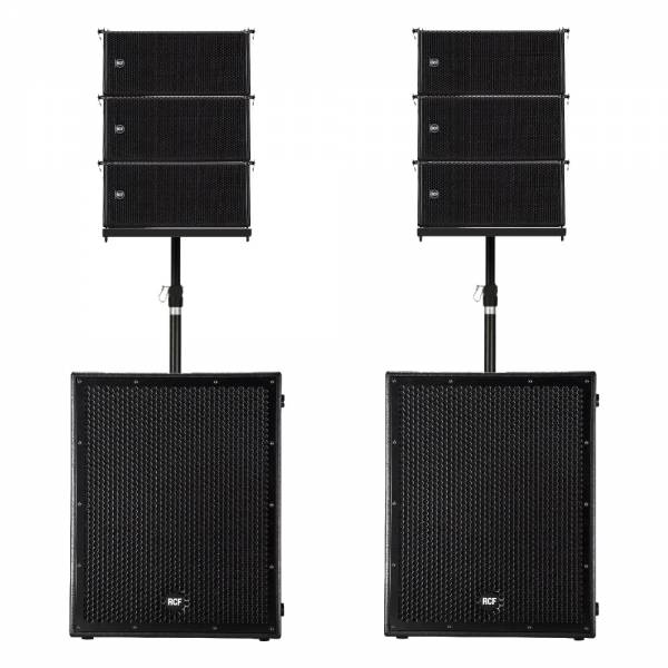 Systeme complet line array RCF HDL6A et Sub 8004 AS